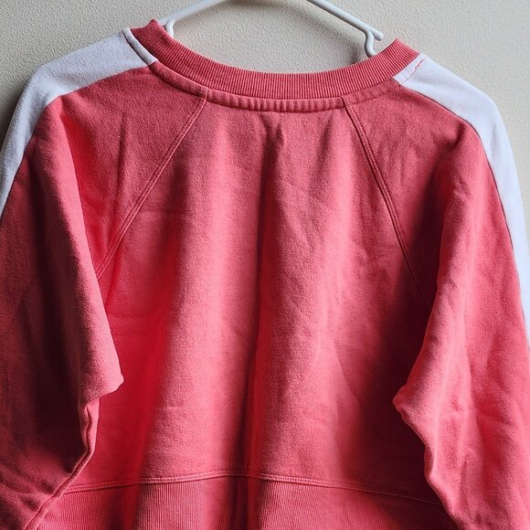 Calvin Klein Performance Pink/White Cropped Scoop Neck Sweatshirt Size Small - Picture 11 of 13